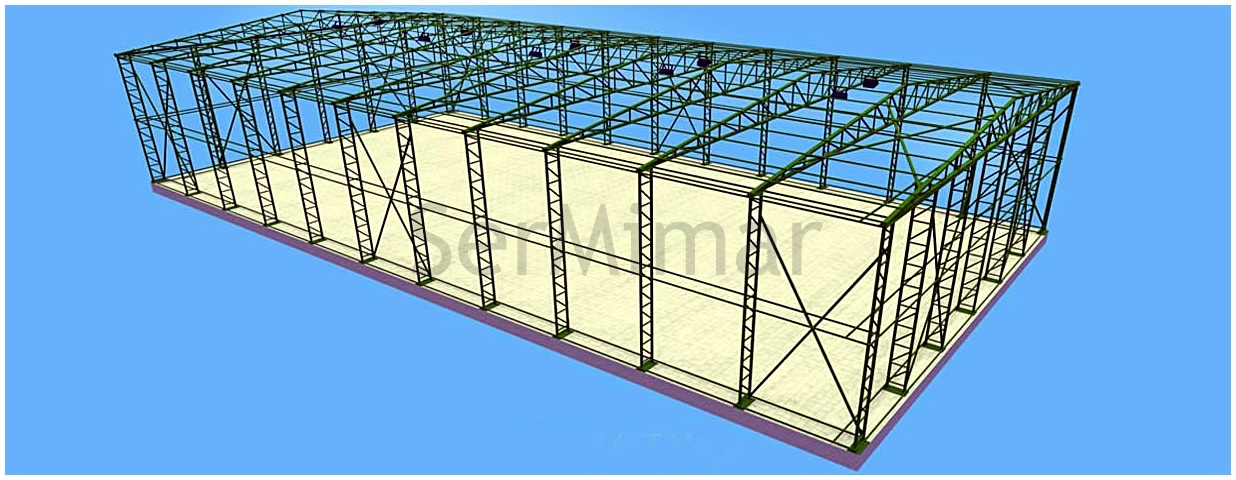 Çelik Konstrüksiyon Hangar Depolar Prefabrik Çelik İskeletli Fiyatları | HRC Proje Mühendislik